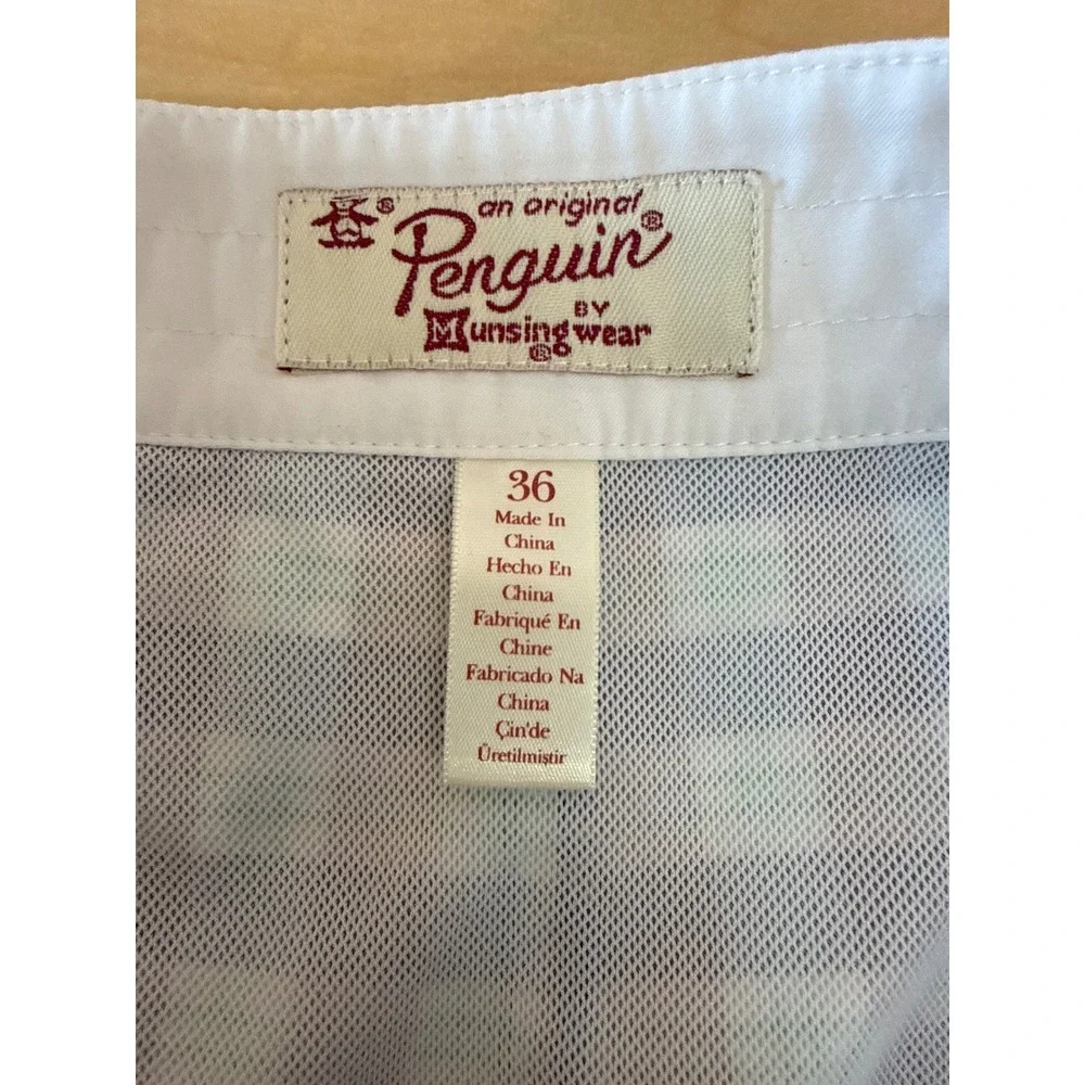 Original Penguin Mens Plaid Swim Trunks Blue‎ Green Board Shorts Size 36